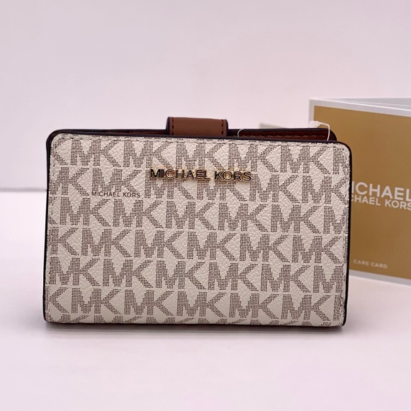 Michael Kors Jet Set Travel Medium Bifold Wallet Vanilla - Picture 6 of 15